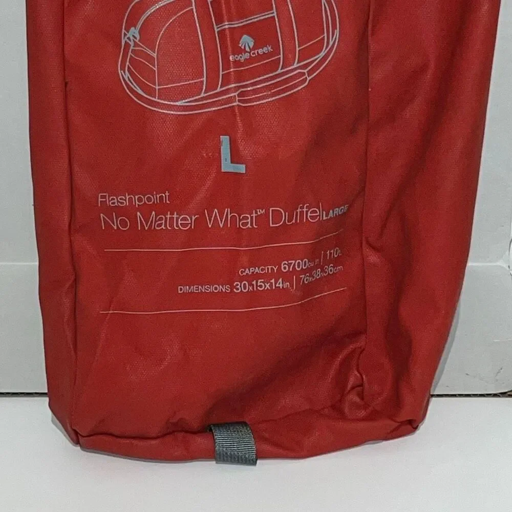 Eagle Creek Flashpoint Red Large Packable No Matter What Duffel‎ Travel Bag